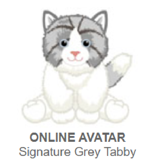 Webkinz Classic Signature Small Grey Tabby Cat *Code Only* | eBay
