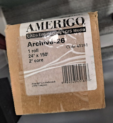 Amerigo Copy Archive-26 45181 CAD+Engineering+GIS Media 1 Roll 24'' x 150' 2'' cor