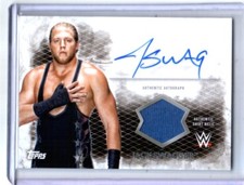 WWE Jack Swagger 2015 Topps Undisputed Authentic Autograph Relic Card Blue