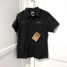 VIKTOS Shirt Womens Medium Black Sofari Ops S/S Button Front Tactical