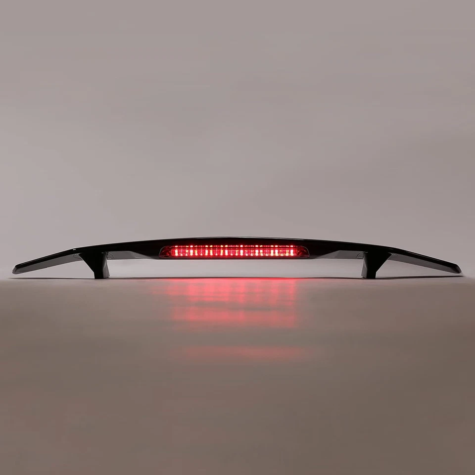 52" Rear Trunk Spoiler Racing Wing Matte Black w/ Light For Audi A4 S4 2000-2023 - Image 4 of 4