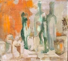Anatoly Zverev (Russian, 1931-1986) Beautiful Rare Expressionist Oil Painting
