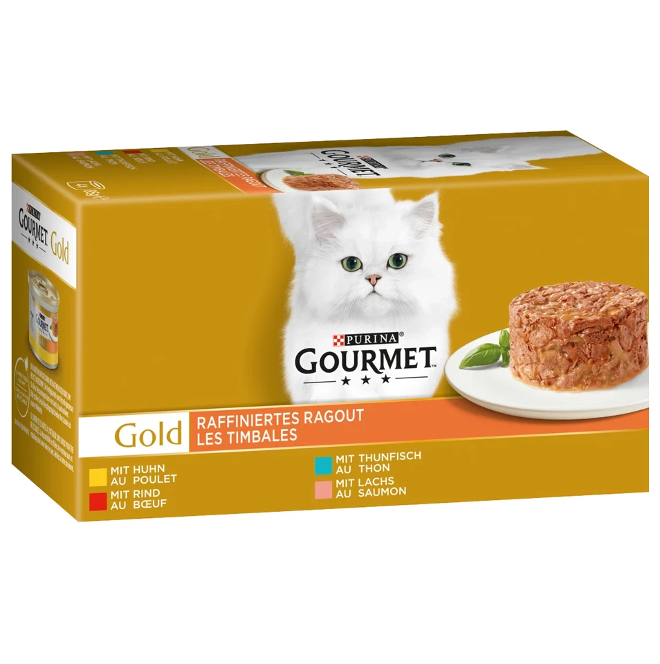 PURINA 96 x 85g Katzenfutter Nass GOURMET Gold Raffiniertes Ragout in Sauce - Bild 4 von 4