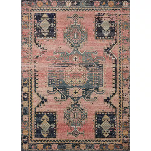 Loloi Ii Area Rugs 0.44"X90"X27" Jocelyn Rose/Rose Transitional Pile Runner Rug - Picture 6 of 12