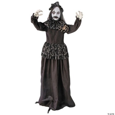 Halloween Animatronic Standing Gothic Bride Animated Decoration 5ft. 2 3/4''