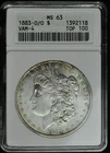 1883 O - VAM 4 - O/O - Morgan Silver Dollar - ANACS MS63
