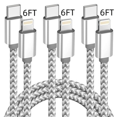 USB-C-auf-Typ C Kabel 6ft 1,8m iPhone-Schnellladegerät Nylon kabel für iPhone