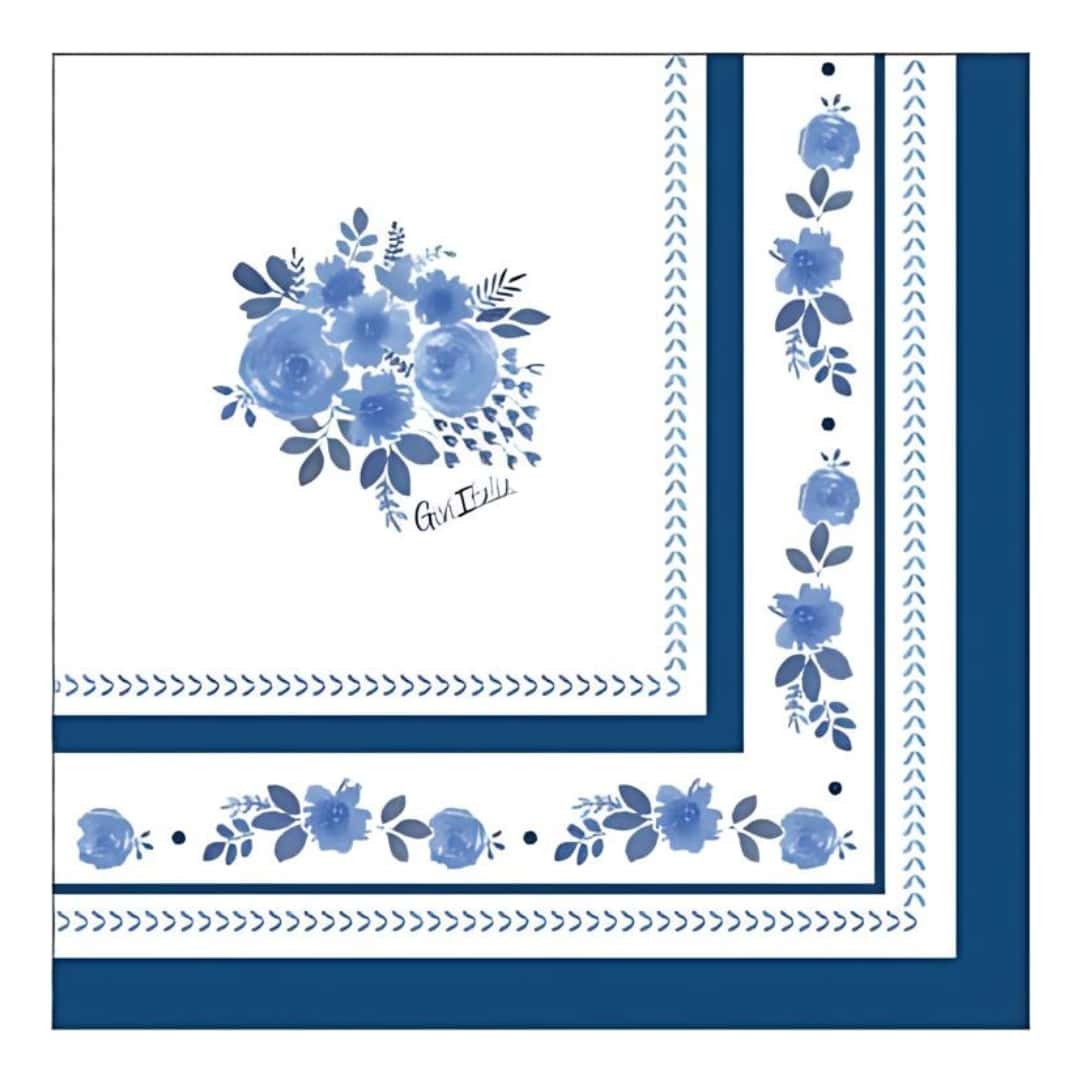 Royal Blue Paper Napkins 33X33 Cm 16Pcs - Givi - Birthday Parties Summer
