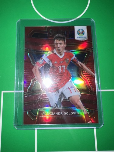 Aleksandr Golovin 2020 Select UEFA Champions League RED PRIZM /65 Numbered