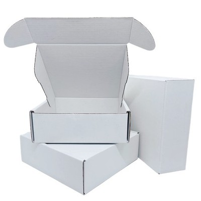 Small White Box 6 x 6 x 2 Inch 50 Pack Recyclable Corrugated Gift Mailers Sto...