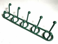 Ganchos de pared vintage YAFFA Do Re Mi toallero sombrero perchero MCM plástico colgante verde