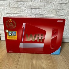 Nintendo Wii Super Mario 25th Limited Edition Console Complete Set Tested Red
