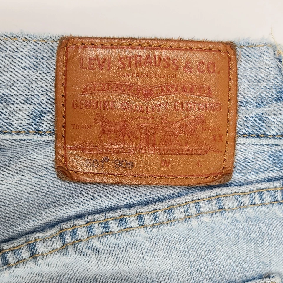 Jeans Levi 501 Mujer 31x29 (etiqueta 30x30) Premium Años 90 Botón Mosca 1 de 1 Retazos Foto 4 de 4