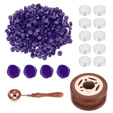 Wax Seal Kit, 300 Wax Beads, Candles, Purple