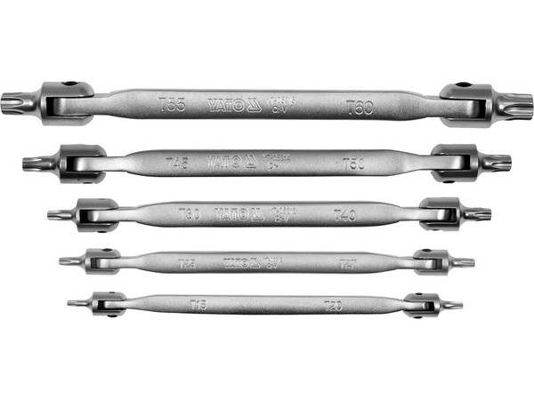 Yato Torx Doppel-GelenkschlüSsel Satz 5Tlg YT-05320-image