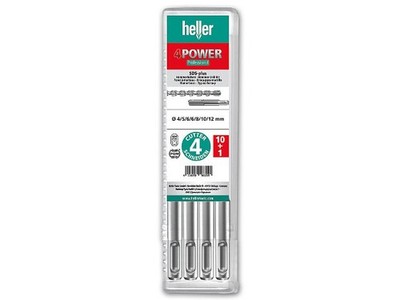 Hammerbohrerset HELLER  4Power mit SDS-Plus Aufnahme Ø 12,0x160/100 mm 11 St.
