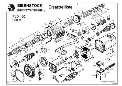 Eibenstock Ersatzteile für PLD 450 Bohrmotor