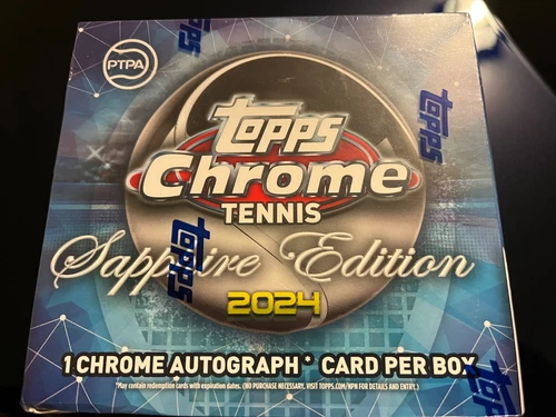 2024 TOPPS CHROME TENNIS SAPPHIRE EDITION BOX
