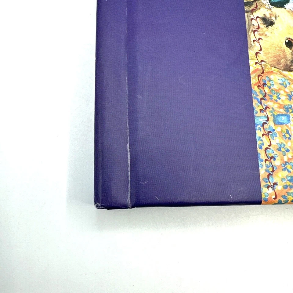 Álbum de fotografías vintage de amantes de los osos de peluche púrpura con recortes páginas ilustradas Foto 4 de 4