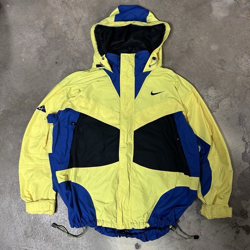 Nike ACG Climate FIT Jacket – Men’s Large – Yellow & Blue – Vintage 1990s – Rare