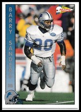 1992 Pacific #417 Barry Sanders Detroit Lions