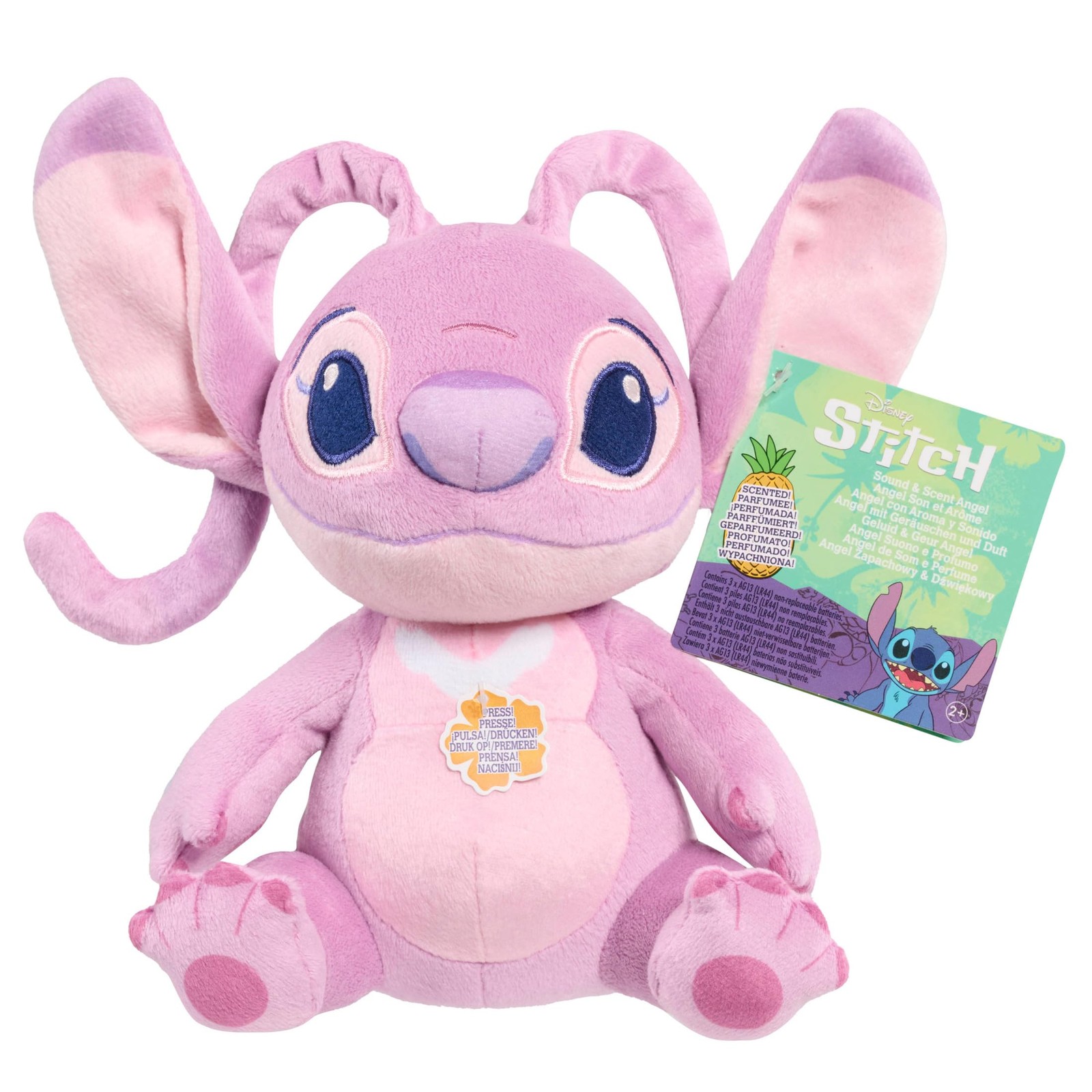 Peluche Disney Stitch parfumée 15 cm avec sons pour enfant
