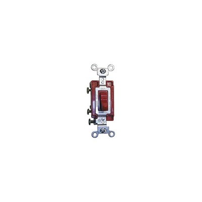 HUBBELL HBL1224R Wall Switch,Red,20 A;Back; Side,4-Way 2LBU5