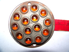 Vintage King Bee Type-a Foto-ray No. 295 Amber Glass Cats Eye Marble Reflector