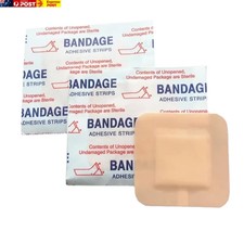 50Pcs/Set Square Shape Band Aid Waterproof First Aid Plaster Adhesive Bandages