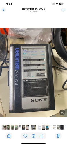 Sony Walkman WM-F43 AM/FM Cassette Player *New Belts* *Works* *Cleaned* SEE DESC