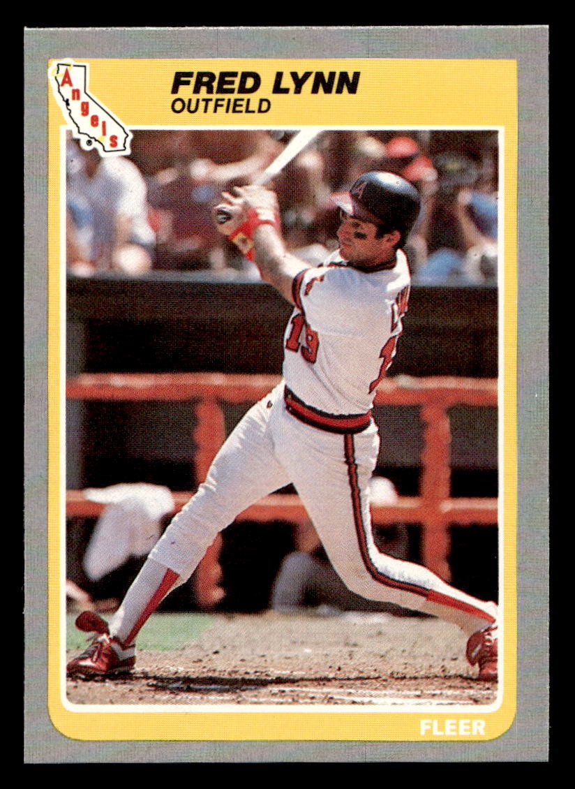 1985 Fleer #307 Fred Lynn