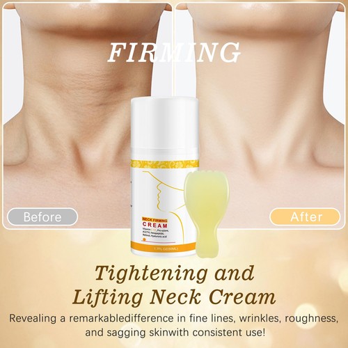 Halscremes zur Straffung und Straffung, Gua Sha Halscreme mit Kollagen, Ret... - Bild 5 von 7