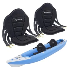 2 Pack Kayak Seat Deluxe Padded Canoe Seat Adjustable Kayak Backrest Seat Cus...