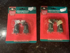 Kurt S Adler Ornamotion 2 Sets of 2 Add Motion to Christmas Ornaments NOS