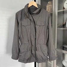 Loro Piana Traveller Shell Windmate Brown Field Jacket 40 Cashmere Lined Coat