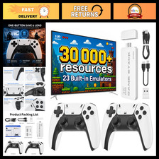 4K HDMI Retro Game Console | 30,000+ Games, Dual Wireless Controllers, 64GB TF C