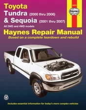 Shop Manual Toyota Tundra Sequoia 2Wd And 4Wd Models Repair Service Haynes Book