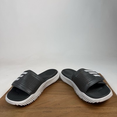 New NWT Mens Adidas Alpharesponse Gray Slides Sandals Shoes 