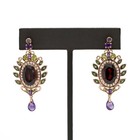 Le Vian Crazy Collection 14K Rose Gold Garnet Amethyst 13.6ctw Earrings #JB749-2 — photo 1