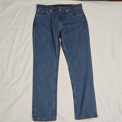 Levi's Men's Slim Fit Blue Denim Jeans 5-Pocket Button Zip Medium Wash
