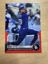 2022 Topps MLB NOW 585 MOOKIE BETTS 200TH HR  LOS ANGELES DODGERS RED 10/10