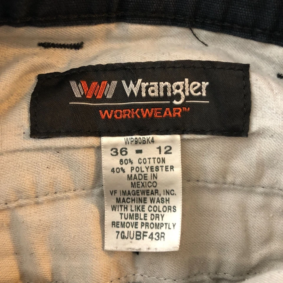 Pantalones Cortos de Carga Wrangler Hombres Ropa de Trabajo 36 Negro Mezcla de Algodón Duraderos Foto 3 de 3