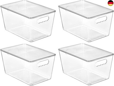 Vtopmart 4er Pack Handy Medium Organiser mit Deckel