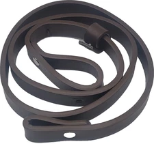 Leatherette Rifle Gun Sling Dark Brown Handmade 3/4" Wide