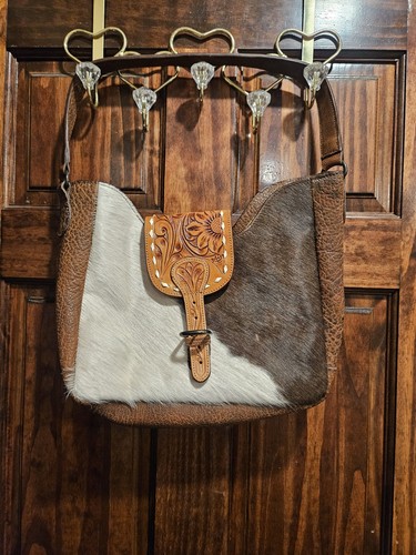 American Darling Bomber Cowhide Authentic Leather Shoulder Bag Tote Hand Tool