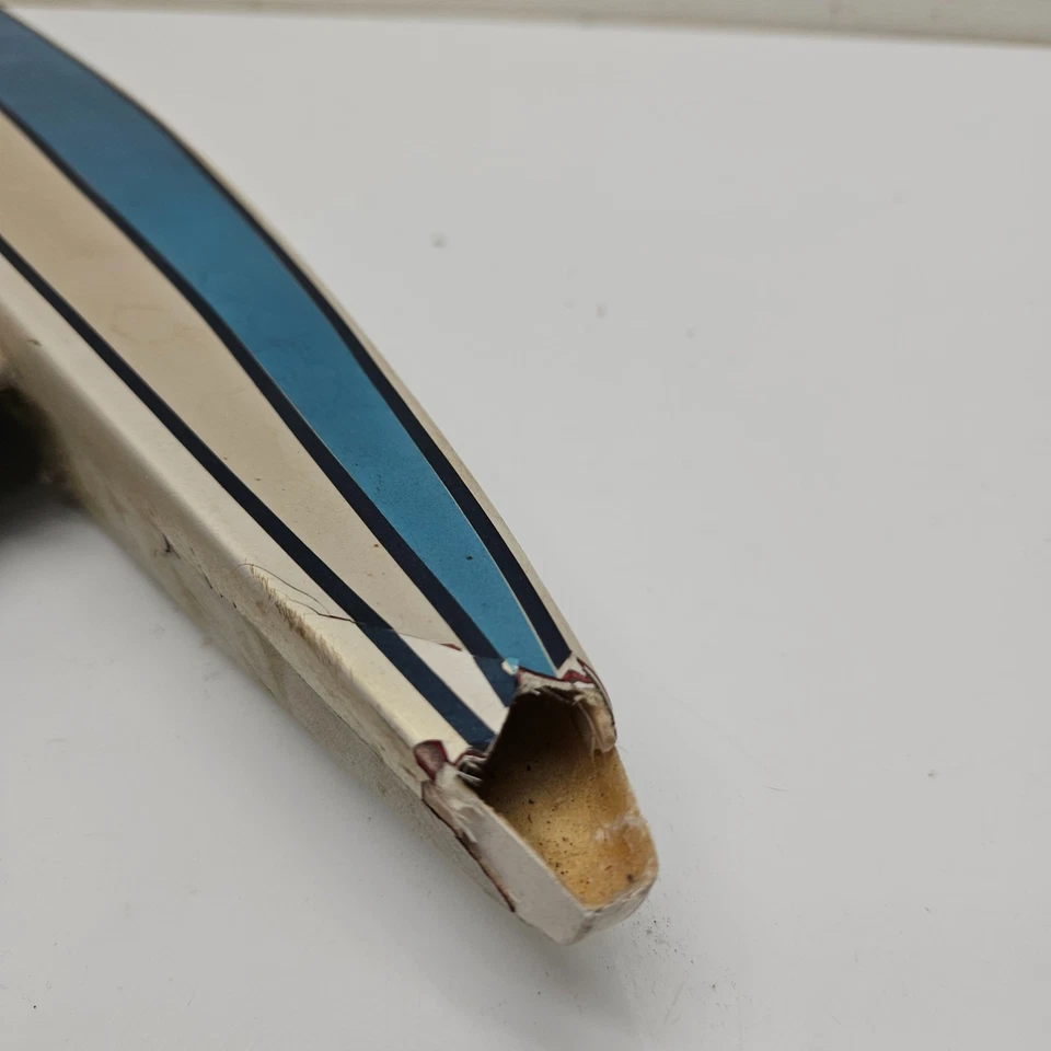 Vintage RC Catamaran Boat Glow Nitro Engine Red White Blue Hull AS IS - Image 4 of 4