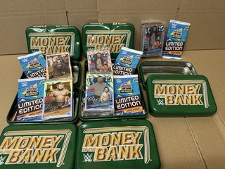 Topps WWE Slam Attax Reloaded Money in the Bank Tin Trading Cards X 5 Job Lot