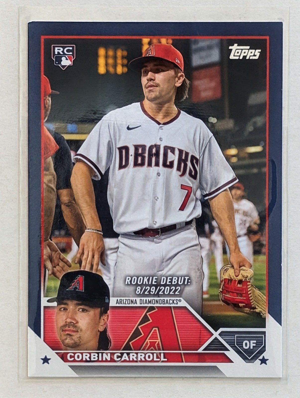 2023 Topps Update Corbin Carroll Royal Blue RC #US244 Arizona Diamondbacks