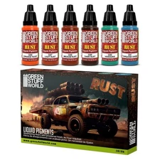 Green Stuff World: Liquid Pigments Set - RUST - 6 Colors - 17ml