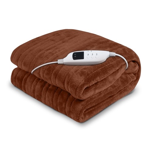 My Best Buy - Laura Hill Heated Electric Blanket Throw Rug Coral Warm Fleece ...